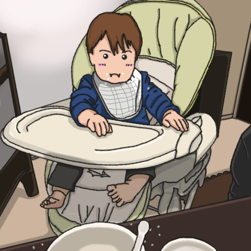 初めて離乳食を食べる赤ちゃん